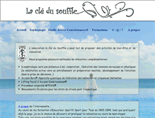 Tablet Screenshot of lacledusouffle.fr